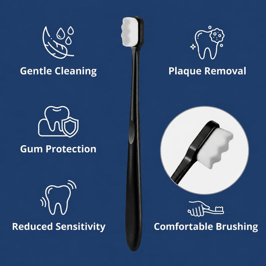 DENTRA™ Ultra Soft Nano Toothbrush | 12,000 Bristles with Free Travel Case