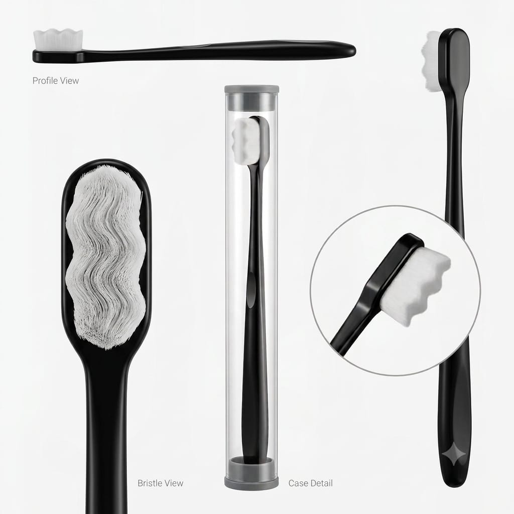 DENTRA™ Ultra Soft Nano Toothbrush | 12,000 Bristles with Free Travel Case